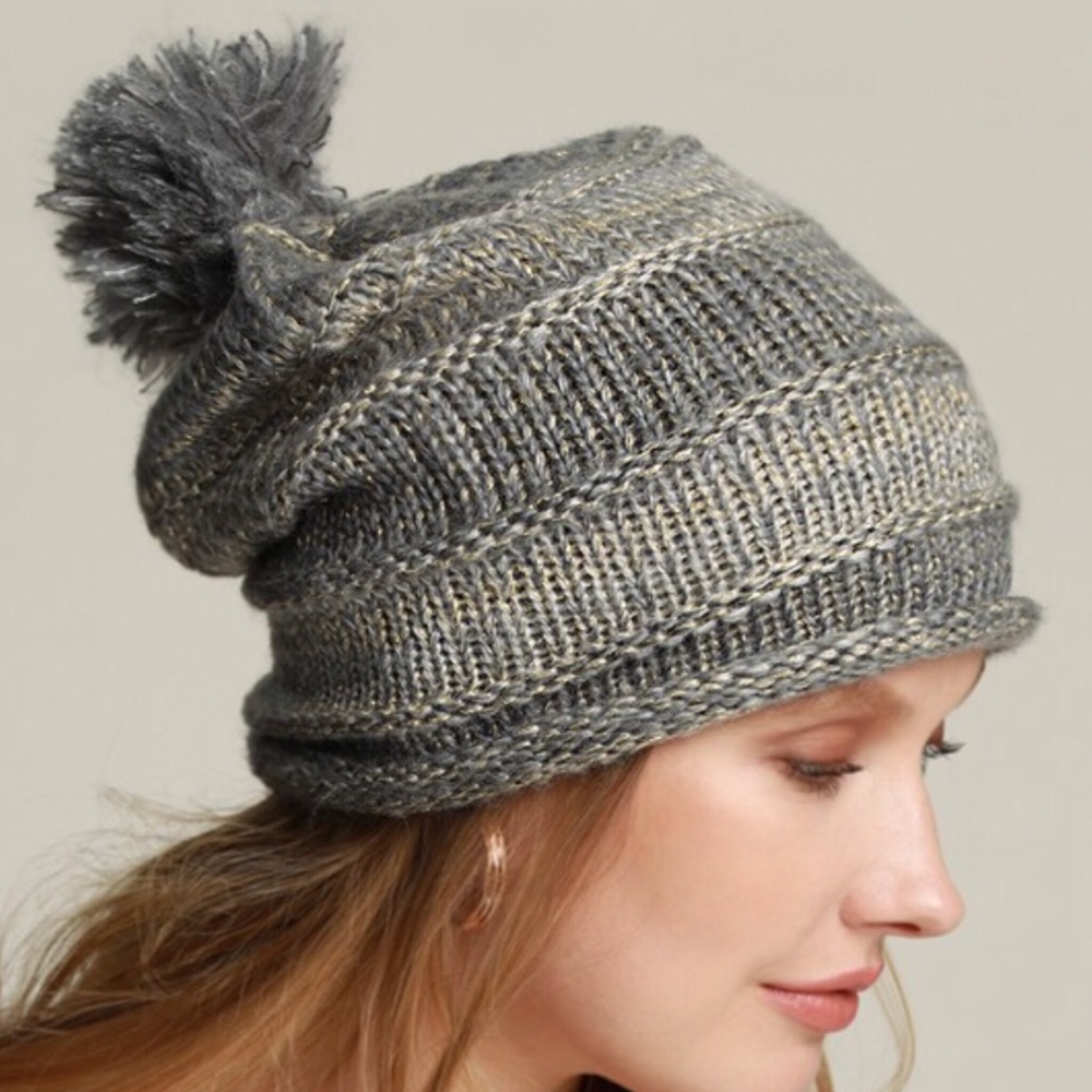 Pom Pom Knit Beanie - Picture 7 of 7